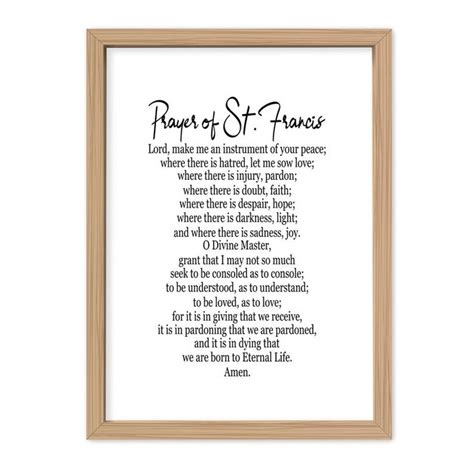 st francis prayer printable