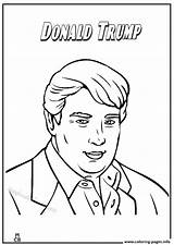 Trump Donald Coloring Pages America Print Printable Color Book Clipart Republican Thecolor Library Comments sketch template