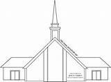 Lds Clipart Chapel House Church Meeting Coloring Background Cliparts Building Clip Mormon Library Clipground Christ sketch template