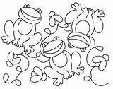 Frogs Pantograph Flies sketch template