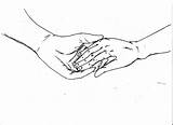Hands Two Holding Drawing Hand Each Other Together Couple Drawings Getdrawings Paintingvalley sketch template