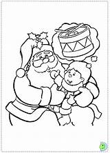 Coloring Dinokids Santa Claus Close Pages Print sketch template