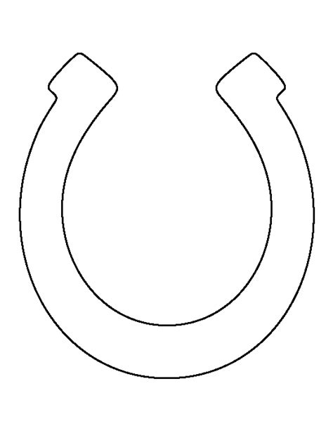 printable horseshoe template