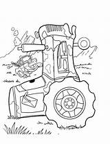 Coloring Pages Mater Tow Cars Tractor Comments Library Coloringhome sketch template