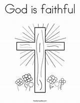 Coloring God Good Pages Friday Faithful Cross Printable Print Twistynoodle Color Kids Bible Christian Easter Jesus Flowers Noodle Adults Twisty sketch template