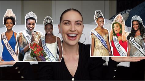 The 6 Black Miss Universe Winners Youtube