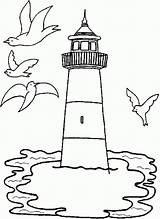 Coloring Lighthouse Pages Printable Comments sketch template