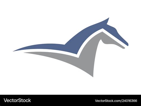 abstract horse logo icon royalty  vector image