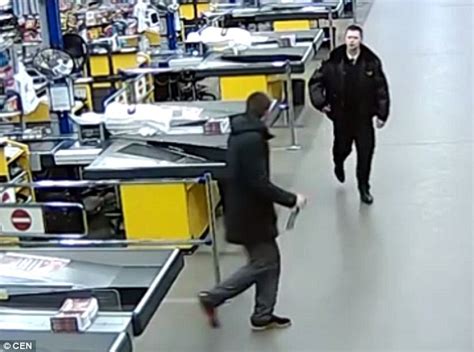 Russian Shoplifter Attacks Security Guard With Two Machetes He Was