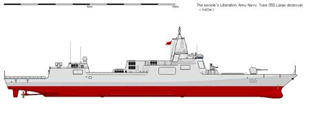 chinese navy type  large missile destroyer shipbucket