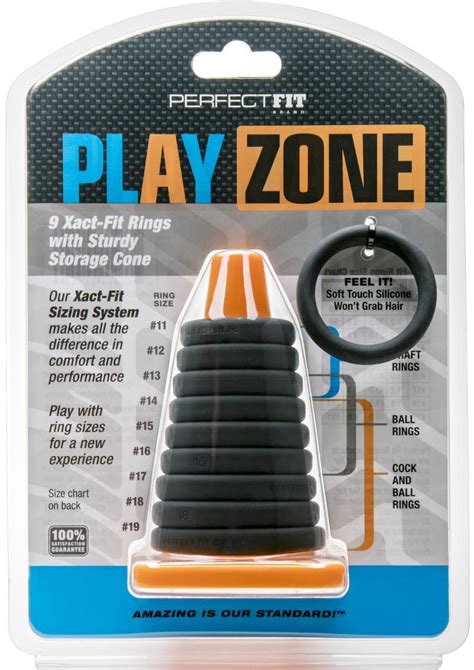 play zone 9 xact fit rings with sturdy storage cone