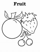 Coloring Pages Fruit Kids Fruits Food Healthy Color Printable Autumn Foods Fast Results Popular Read sketch template