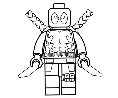 cool lego deadpool coloring page  printable coloring pages  kids