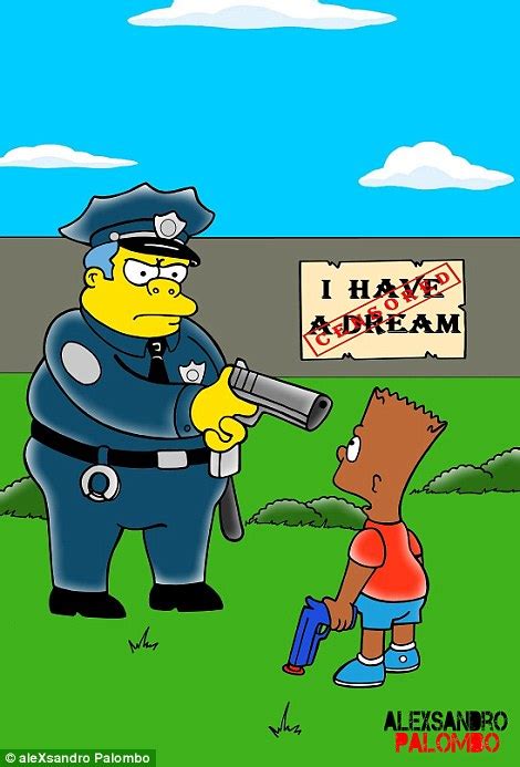 Artist Imagines The Simpsons Protesting Americas Race Shootings Daily