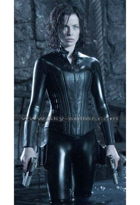 Kate Beckinsale Underworld Selene Black Leather Costume Hot Sex Picture