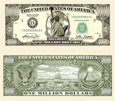 million dollar bills
