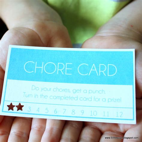 guys chore cards  printable
