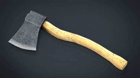 3d model realistic axe cgtrader