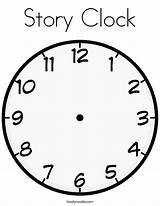 Coloring Clock Time Bedtime Story Blank Oclock Colouring Pages Print Outline Twistynoodle Worksheets Kids Built California Usa Favorites Login Add sketch template
