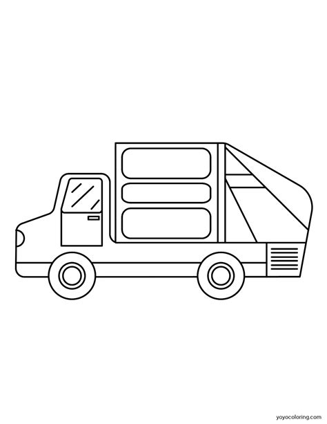 garbage truck coloring pages printable painting template