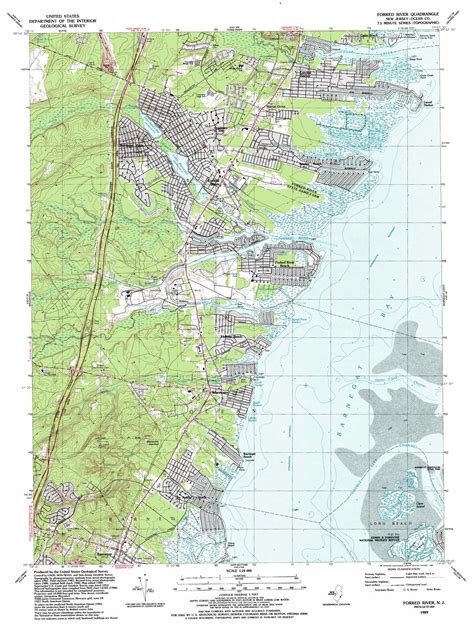 forked river topographic map nj usgs topo quad