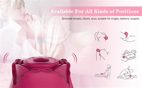 Rose Sex Toy Clitoral Sucking Vibrator With 7 Intense Suction Modes