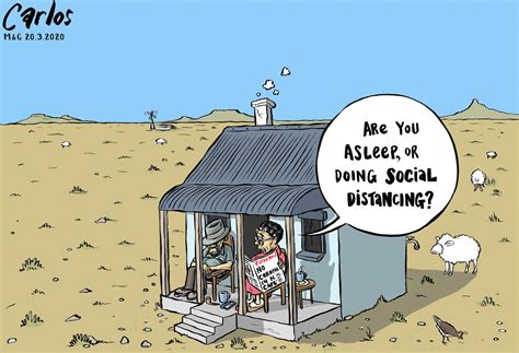 Carlos On Social Distancing In The Northern Cape Cartoon