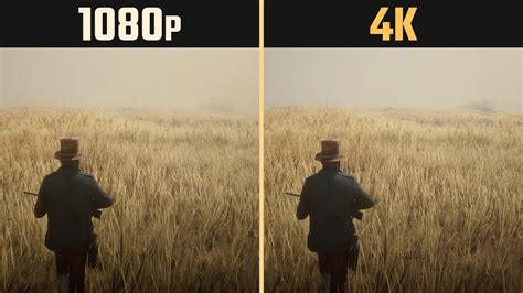 Red Dead Redemption 2 1080p Vs 4k 2160p Youtube