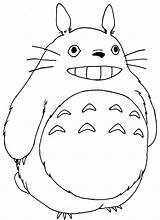 Totoro Neighbor Ghibli Voisin Vecino Frais Cartes Postale sketch template