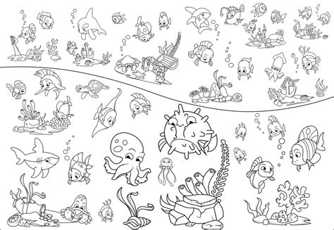 printable giant coloring poster ocean giant coloring posters