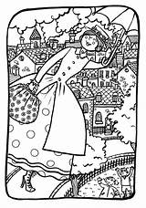 Poppins Mary Coloriage Colouring Pages Sheets Coloring Kids Embroidery Patterns Choose Board sketch template