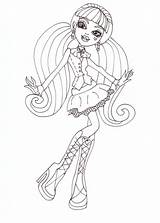 Monster High Coloring Draculaura Pages Printable Sheet Sheets Color Print Getcolorings sketch template