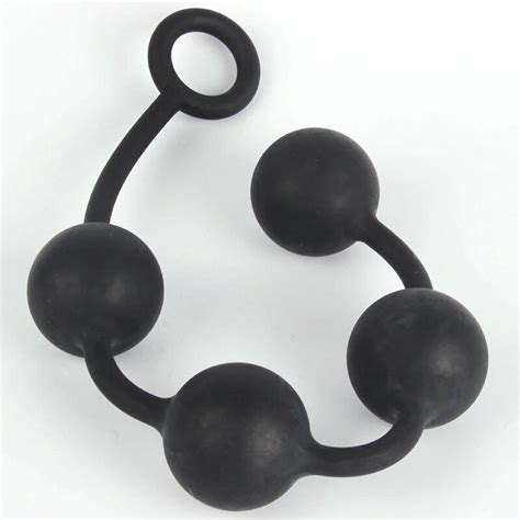Solid Silicone Big Huge Extra Large Xl Anal Beads Butt Plug Anal Sex
