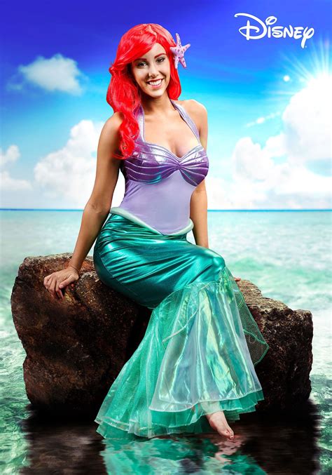 little mermaid disney ariel deluxe adult costume