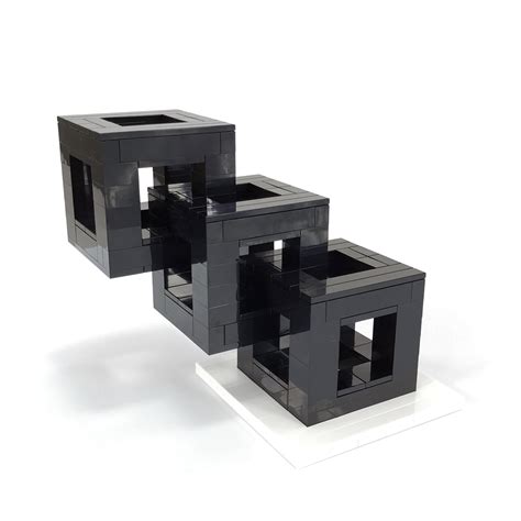interlocking cubes building set moc nation touch  modern