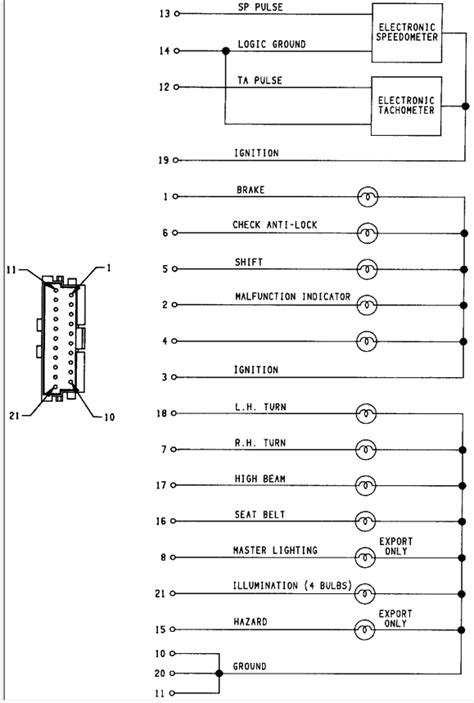 chevy silverado gauge cluster wiring diagram