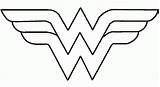Woman Wonder Logo Coloring Coloringhome sketch template