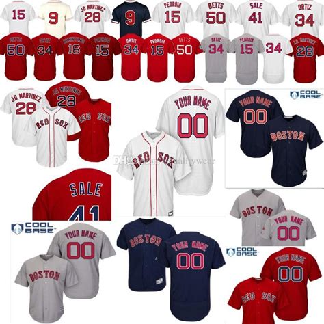customized  red sox baseball jersey personalized custom