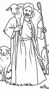 Sheep Shepherd Lds Parable Ovejas sketch template