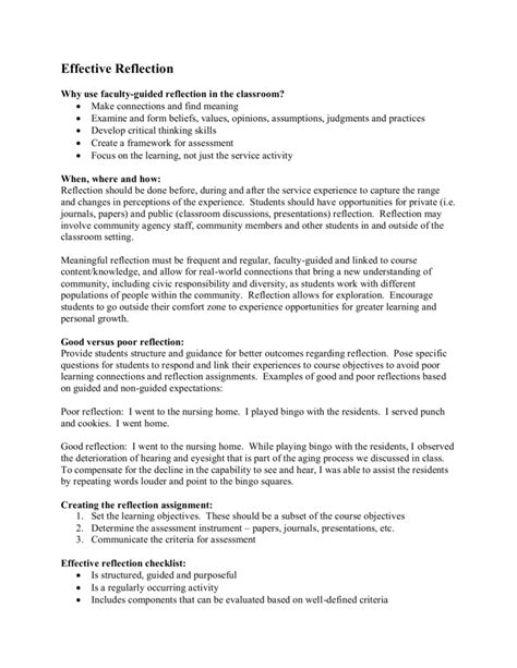 reflection paper   write  reflection paper  steps