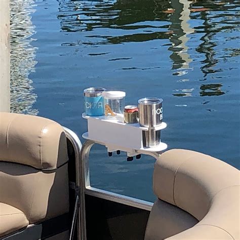 docktail pontoon boat cup holder caddy docktail bar