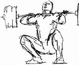 Drawing Crossfit Weightlifting Gym Drawings Olympic Guy Buff Workout Equipment Wallpaper Clipart Lifting Weight Fitness Female Logo Becuo Cliparts Powerlifting sketch template