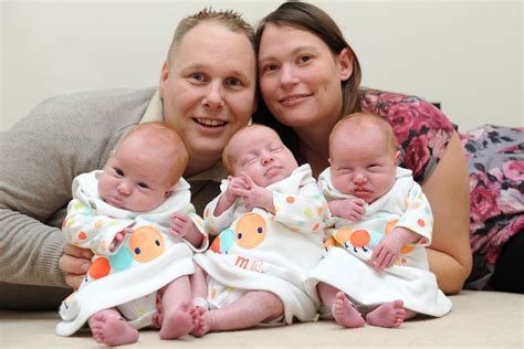 uk couple welcomes rare identical triplets abc news