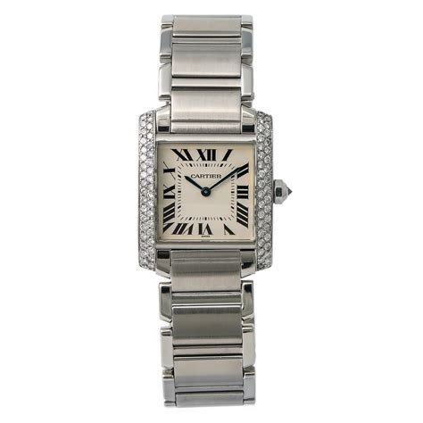 cartier pre owned cartier tank francaise  steel women  certified authentic