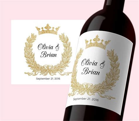 wine label template collection