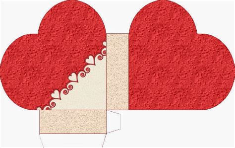 printable valentine heart box template craft ideas  kids easy