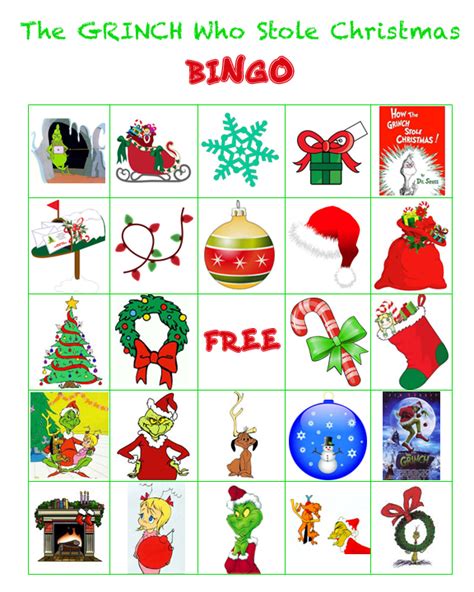 grinch bingo printable