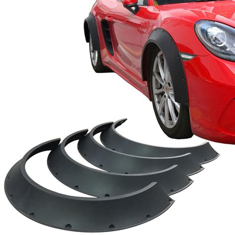 black car fender extra wide body wheel arches fender flares kit universal usa ebay