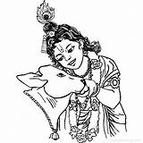 Krishna Yashoda Hindu Radhe Xcolorings sketch template