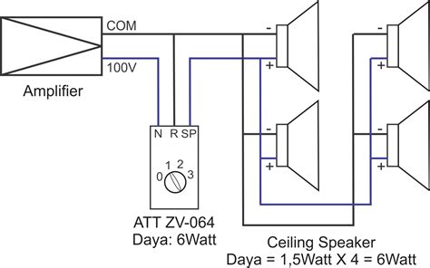 ceiling speaker volume control wiring diagram collection faceitsaloncom